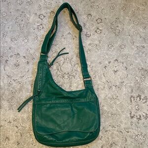 Green Leather Shoulder Bag